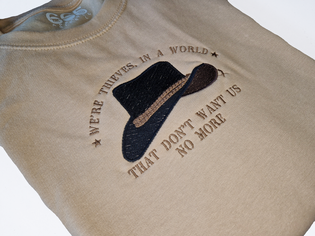 *Ready to Ship* Cowboy Thieves Embroidered Sweatshirt