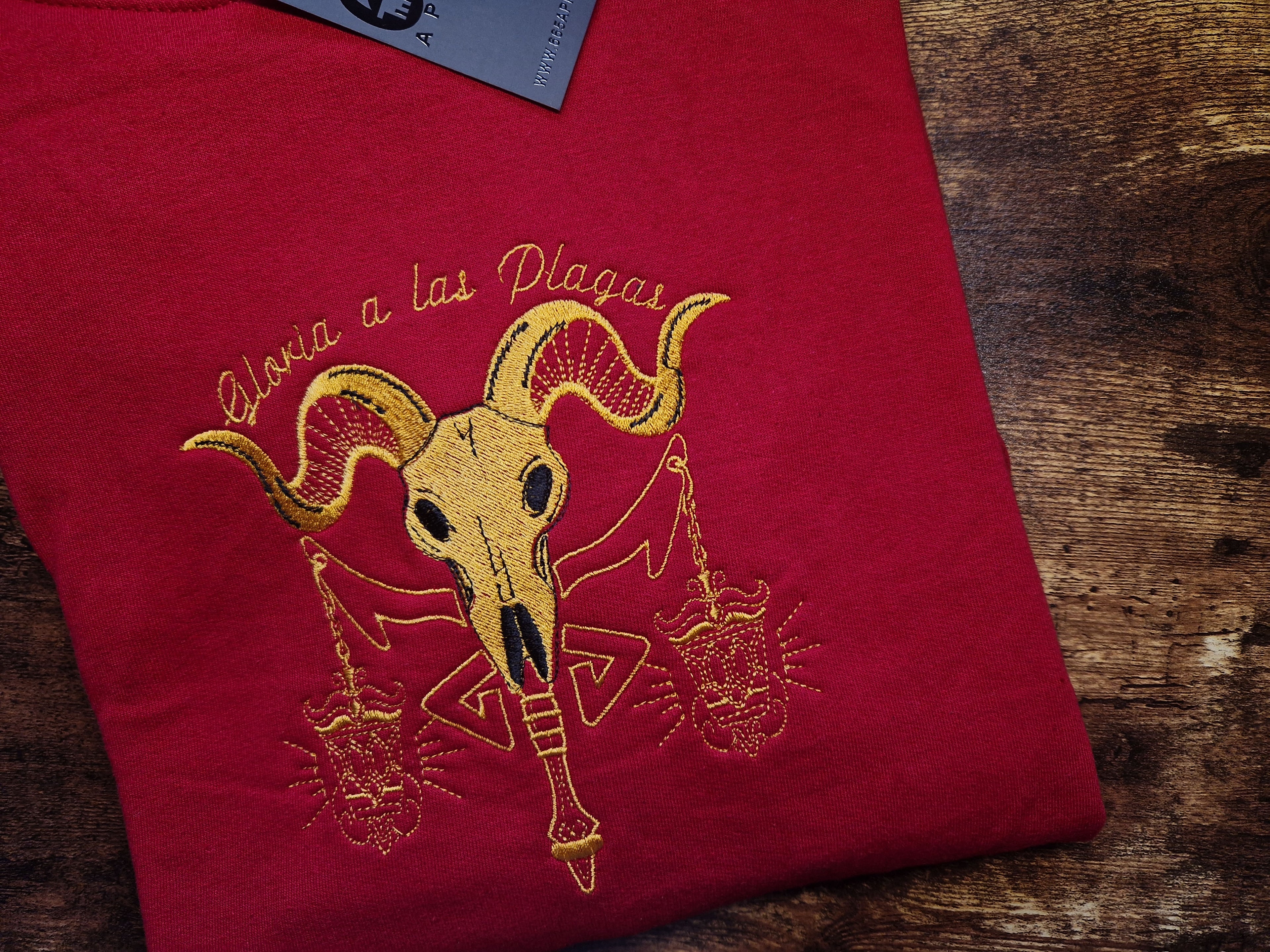 Plagas Embroidered Sweatshirt/Hoodie